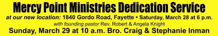 Mercy Point Ministries Dedication Service