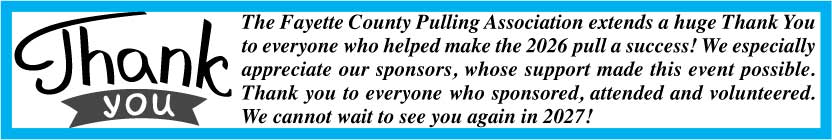 Pulling Association Thank You