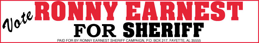 vote for Ronny Earnest for sheriff