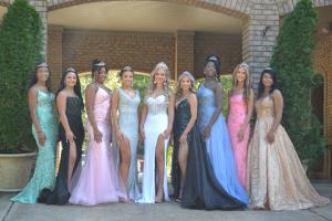 Fayette County Homecoming maids pictured from left to right: Madison Thomas, Piper Stripling, Joycelyn Franks, Caylen Williams, Bailey Unger, Haven Magouirk, Ameigha Watson, Lauren Unger and Charity Jacobs