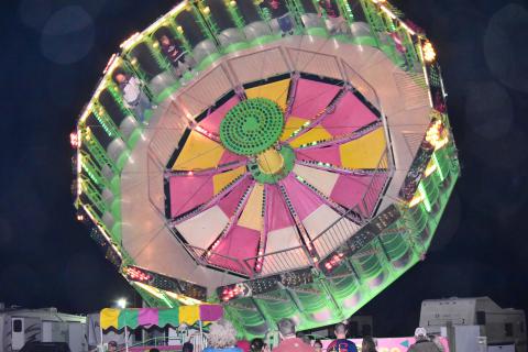 This was one of the many thrilling rides at the Fayette County Fair.