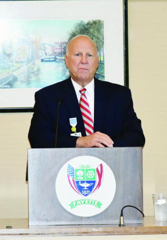 FMC Administrator Donald Jones spoke at the "First Tuesday" luncheon.
