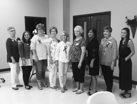 Former Berry High School Homecoming Queens, from left: Susan Barrentine Robertson, Holley Deavours Naramore, Amy Madison Clark, Robin Patton Clements, Darlene Pasley Earnest, Kathleen Earnest Medders, Charlotte Taylor Sutton, Rosemary Kimbrell Robbins and Ciera Pendley.