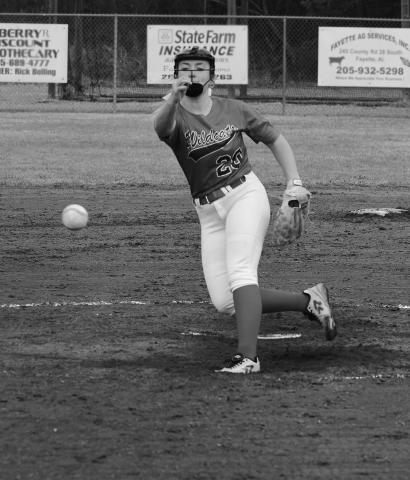 Kyla Edmonson is shown pitching for Berry earlier this season.