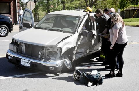 Pictured is the 2005 GMC Canyon involved in the accident.