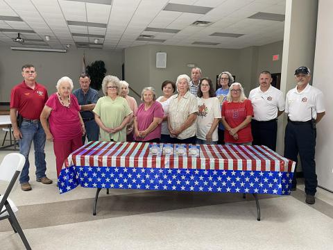 The Berry Fire Department interacted with seniors at the Berry Civic Center, discussing fire safety and the smoke alarm program organized by the State Fire Marshal Office. 